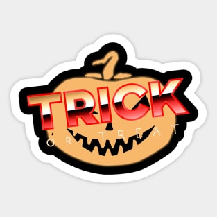 Pumpkin Trick or Treat Sticker